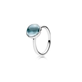Anello Pandora Goccia Poetica Celeste [88c4752f]