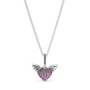 Collana Cuore con Pietra Rosa [3ae436c3]