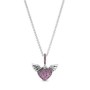 Collana Cuore con Pietra Rosa [f7ea8458]