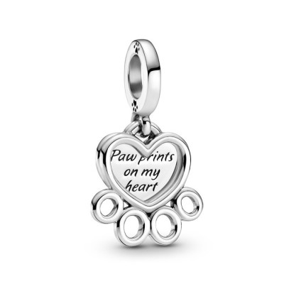 Charm Pandora  Moments Impronta di Zampa e Cuori [565bb035]