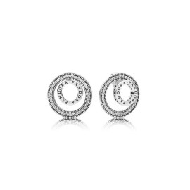 Orecchini Pandora  Signature Cerchio con Logo Pandora [a7868f77]