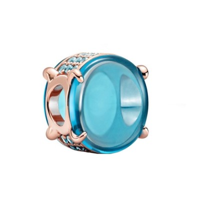 Charm Pandora con Pietra Cabochon Ovale Blu [0ee7a3d4]