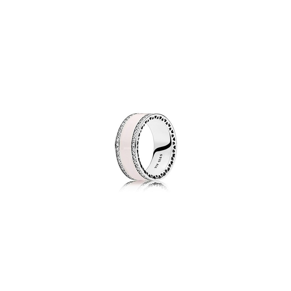 Anello Pandora Fascia a Cuori Rosa [d2f4a16a]