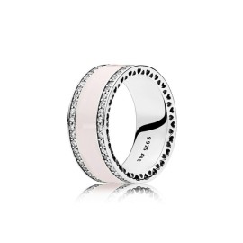 Anello Pandora Fascia a Cuori Rosa [d2f4a16a]