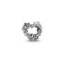 Charm Pandora Cuore Aperto e Rose   Argento Zirconi Donna [3680841a]