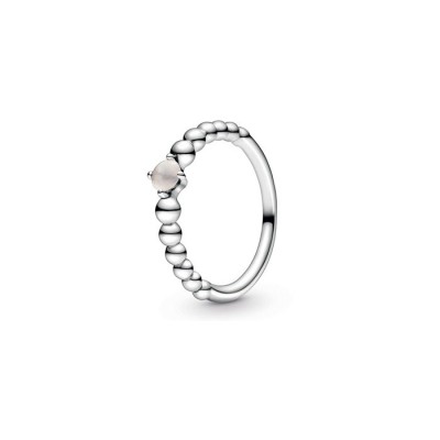 Anello Pandora Rosa Cipria Decorato con Sfere [7dfed9f5]