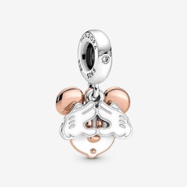 Charm Michey Mouse Rosé Gold and Silver Plated [a93c5888]