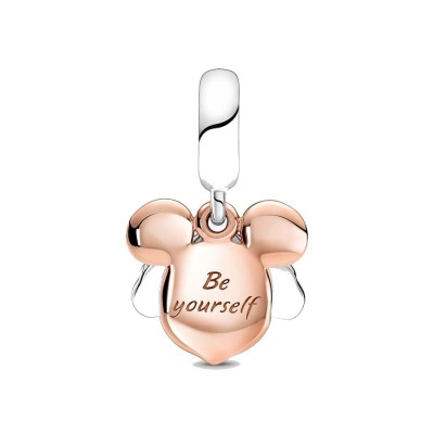 Charm Michey Mouse Rosé Gold and Silver Plated [7eda9aa4]