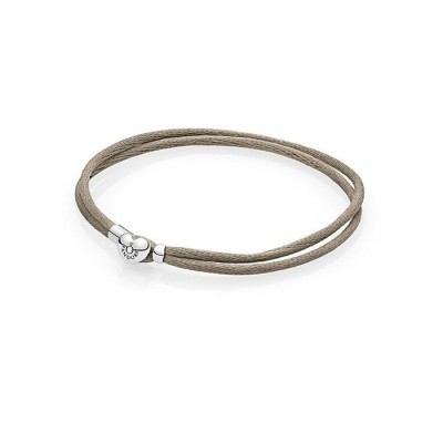 Bracciale Pandora Argento Tessuto Verde Donna [8175330f]