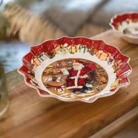 Ciotola Grande Babbo Natale che legge  Villeroy & Boch Porcellana [cc6e23df]