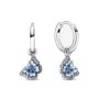 Orecchini Cerchio con Farfalla Blu [d6495a04]