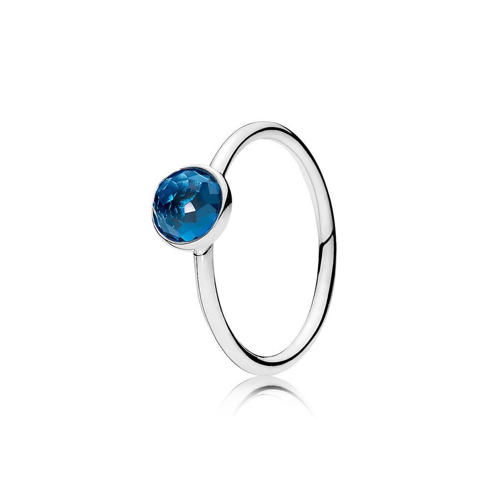Anello Goccia Di Dicembre Blu [301b247e]
