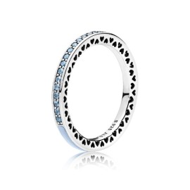 Anello cuori radiosi celesti [bfe58cac]