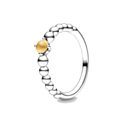 Anello Decorato con sfere Miele [6e9fe6c3]