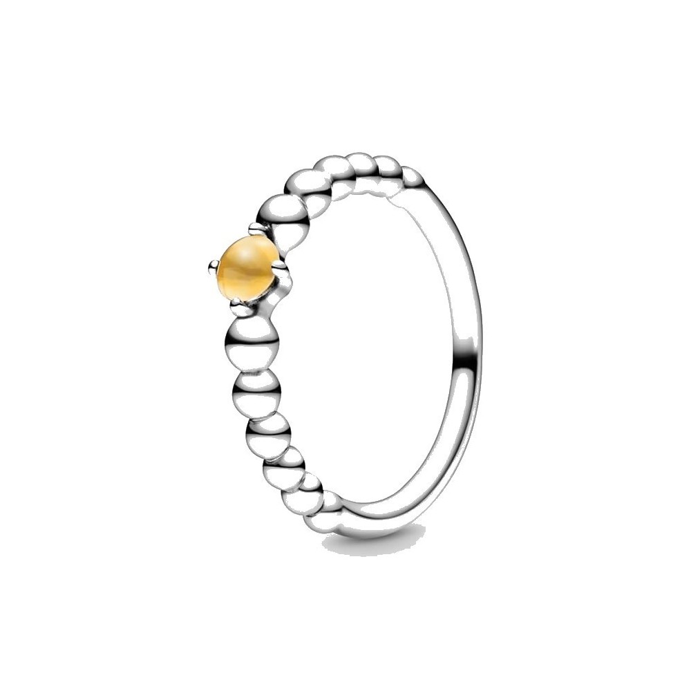 Anello Decorato con sfere Miele [6e9fe6c3]