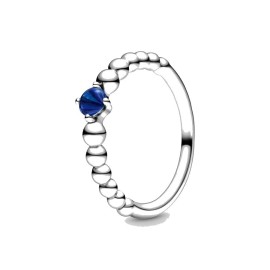 Anello Decorato con sfere Blu [66cd9610]