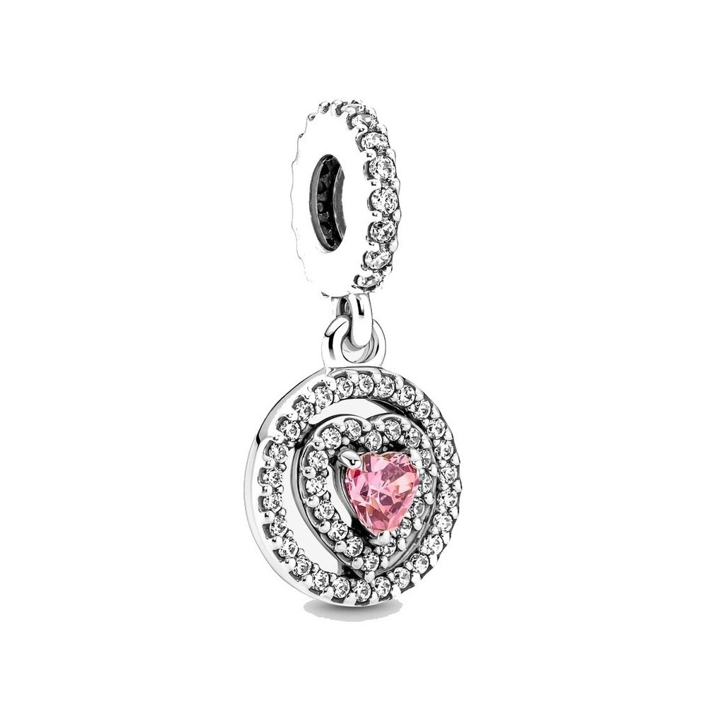 charm pendente cuore rosa [f2a37d15]