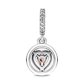 charm pendente cuore rosa [f2a37d15]
