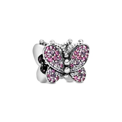 Charm Farfalla Pavé Rosa [a5f4496c]