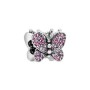 Charm Farfalla Pavé Rosa [a5f4496c]