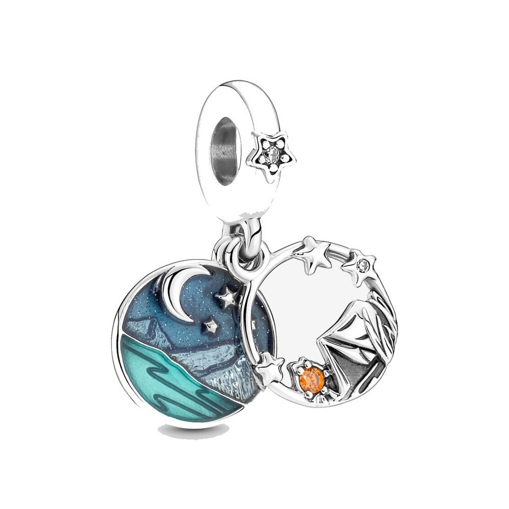 Charm Pendente Campeggio Sotto le Stelle [d1355d7e]