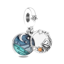 Charm Pendente Campeggio Sotto le Stelle [d1355d7e]