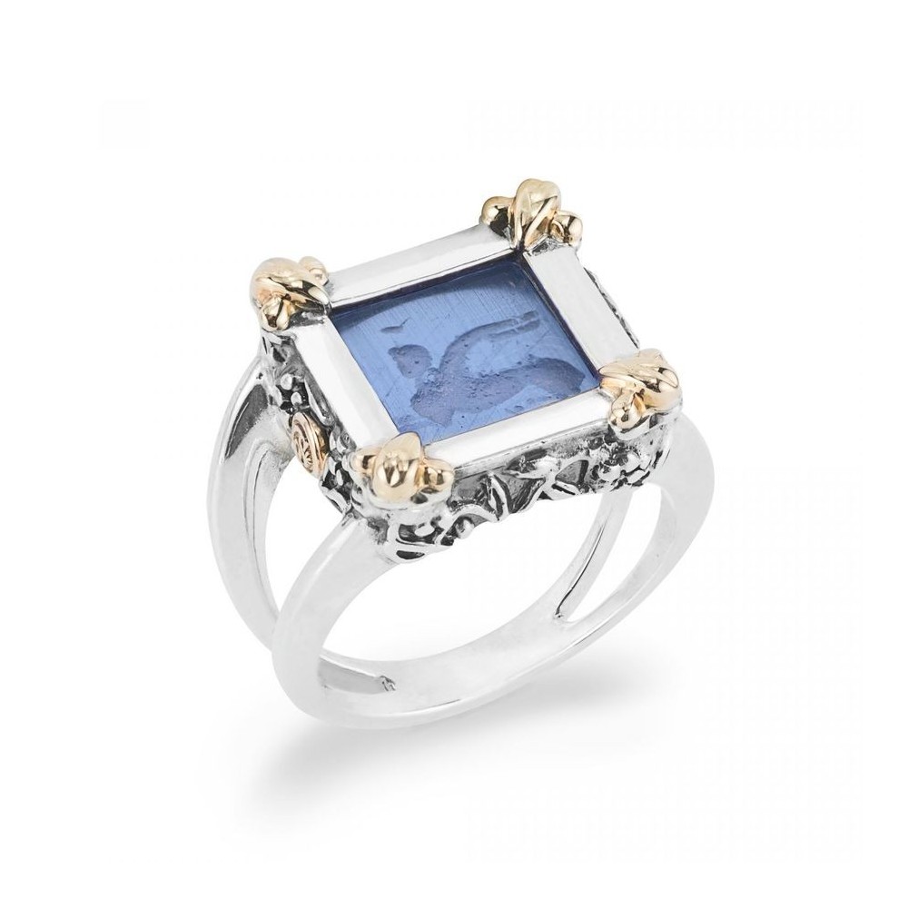 Anello Fregi oro e pasta vitrea [d51a715f]