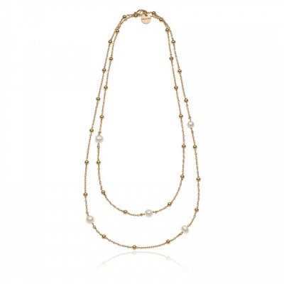 Collana in Bronzo Dorato 2061 con Perle [26ee4258]