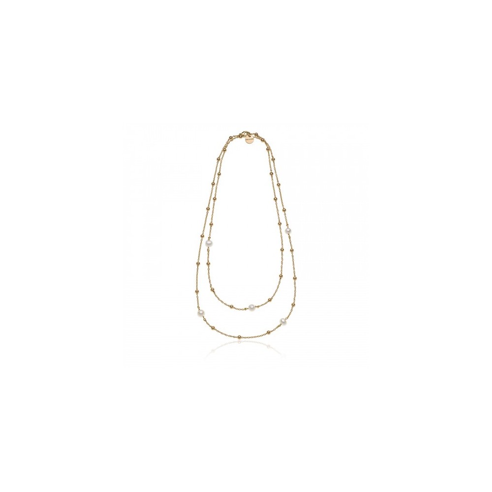 Collana in Bronzo Dorato 2061 con Perle [26ee4258]