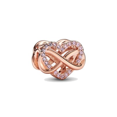 Charm cuore rosa e infinito [52c3b074]