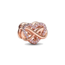 Charm cuore rosa e infinito [52c3b074]