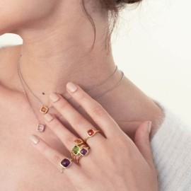 Collana Unoaerre in argento e pietra Citrino 6148 [be65dbf4]