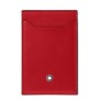 Portacarte Montblanc Custodia Meisterstück 3 scomparti rossa 129685 [36407a70]