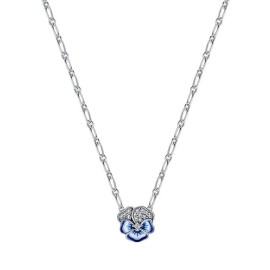 Collana Pandora Viola del Pensiero Blu luminosa 390770C01-50 [869a700b]