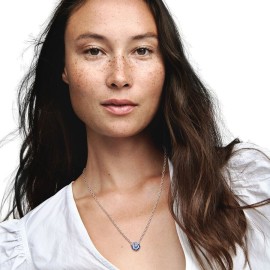 Collana Pandora Viola del Pensiero Blu luminosa 390770C01-50 [3187b10f]