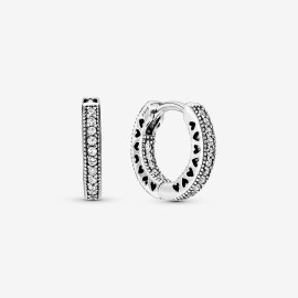 Orecchini Pandora Cuore a cerchio Pavè 296317cz [3fbce690]