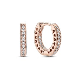 Orecchini Padora a cerchio con cuori e zirconi  286317C01 [37a67882]