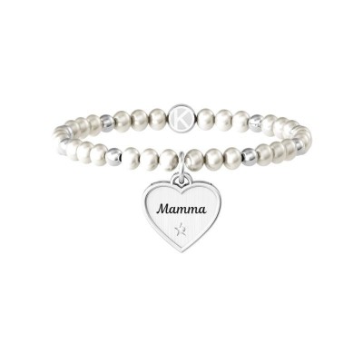 Bracciale Kidult elastico mamma con perle e ciondolo 732138 [84033555]