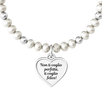 Bracciale Kidult elastico mamma con perle e ciondolo 732138 [5d257658]