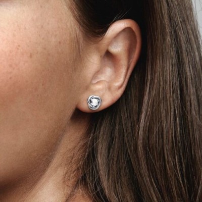 Orecchini Pandora Cerchi Eterni bianco aprile 292335C01 [90c8f8c4]