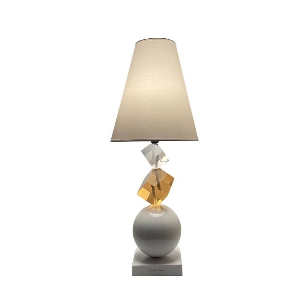 Lampada Charlottina Design con paralume bianco MI51 [b7c71da5]