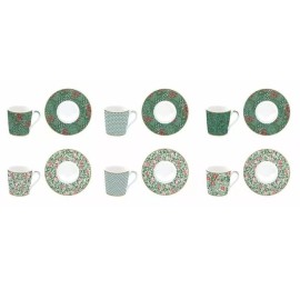 Set Easy Life 6 tazzine con piattino Floral Fantasy R0126 FASY [0baea236]
