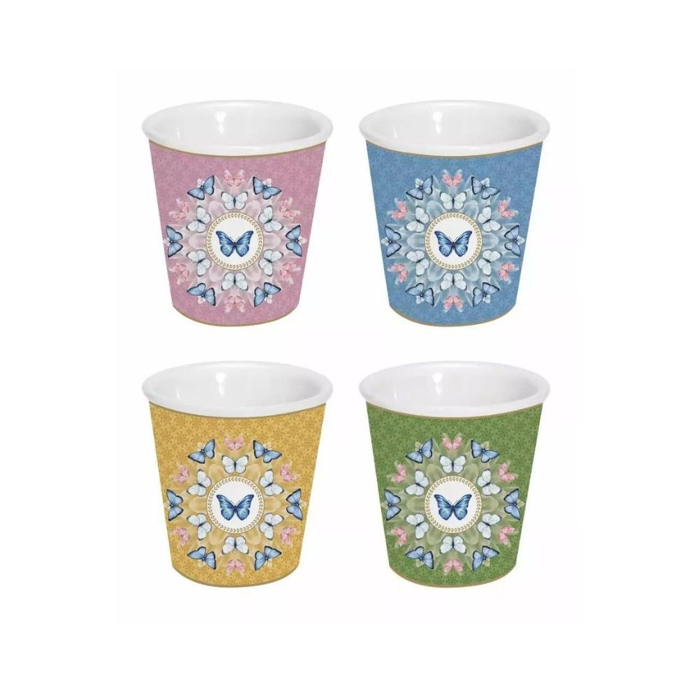 Set Easy Life 4 bicchierini da caffè spring parade R0176 SPAR [41ca725f]