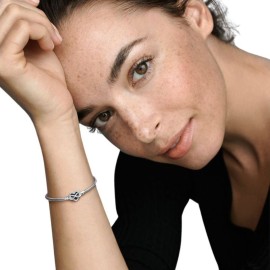 Bracciale Pandora Moments con chiusura a cuore e infinito con pietre luminose 592645C01 [edc8614f]