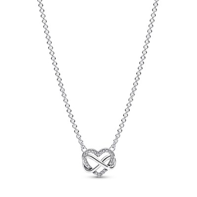 Collana Pandora cuore infinito con pietre luminose 392666C01-50 [994a4091]