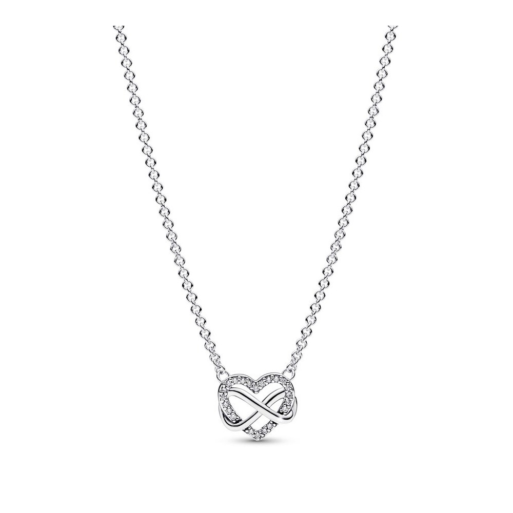 Collana Pandora cuore infinito con pietre luminose 392666C01-50 [994a4091]