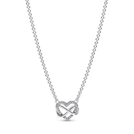 Collana Pandora cuore infinito con pietre luminose 392666C01-50 [994a4091]