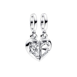Charm Pandora cuore pendente Mamma e Figlia divisibile 792643C01 [3a303f99]