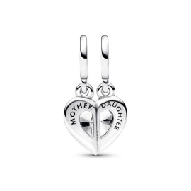 Charm Pandora cuore pendente Mamma e Figlia divisibile 792643C01 [e3167c94]