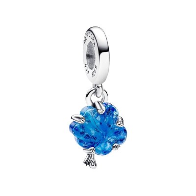 Charm Pandora Albero della vita in vetro di murano blu 792614C01 [b3c5569b]